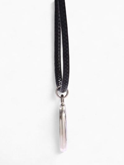 Кулон на шнурке «Инь-ян», чёрно-белый в серебре, 45 см