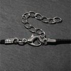Кулон унисекс «Меч» резной, цвет чернёное серебро на чёрном шнурке, 41 см - фото 8307849