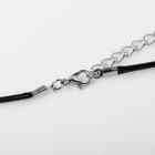Кулон унисекс «Меч» резной, цвет чернёное серебро на чёрном шнурке, 41 см - фото 8307851