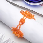Браслет из бисера "Плетение" бусины, цвет оранжевый - Фото 2