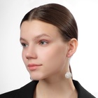 Серьги висячие «Шарик» переплетение, цвет светлое серебро, 6.5 см - Фото 7