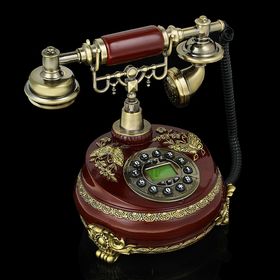Ретро-телефон 'Бабочка', 23 х 26 см, коричневый Ош