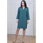 Платье-рубашка женское, размер 48, рост 164 см, цвет зелёный - Фото 6