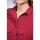 Платье-рубашка женское, размер 44, рост 164 см, цвет красный - Фото 5