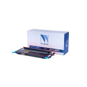 Картридж NV PRINT CLT-C407S Cyan для Samsung CLP-320/CLP-325/CLX-3185 (1000k), голубой