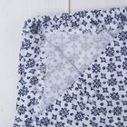 Ползунки ясельные "Точечки-цветочки", рост 56 см (18), цвет белый/тёмно-синий Р409955_М - Фото 3