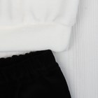 Костюм для девочки "Мордочка панды", рост 62 см (20), цвет белый/чёрный Р648993_М - Фото 5