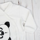 Костюм для девочки (жакет и брюки) "Я панда", рост 68 см (22), цвет чёрный/белый - Фото 3