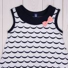 Платье для девочки "Белое море", рост 86-92 см (26), цвет белый/тёмно-синий Р708695_М - Фото 2