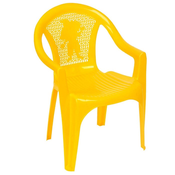 Кресло детское, 380х350х535 мм, цвет жёлтый - Фото 1