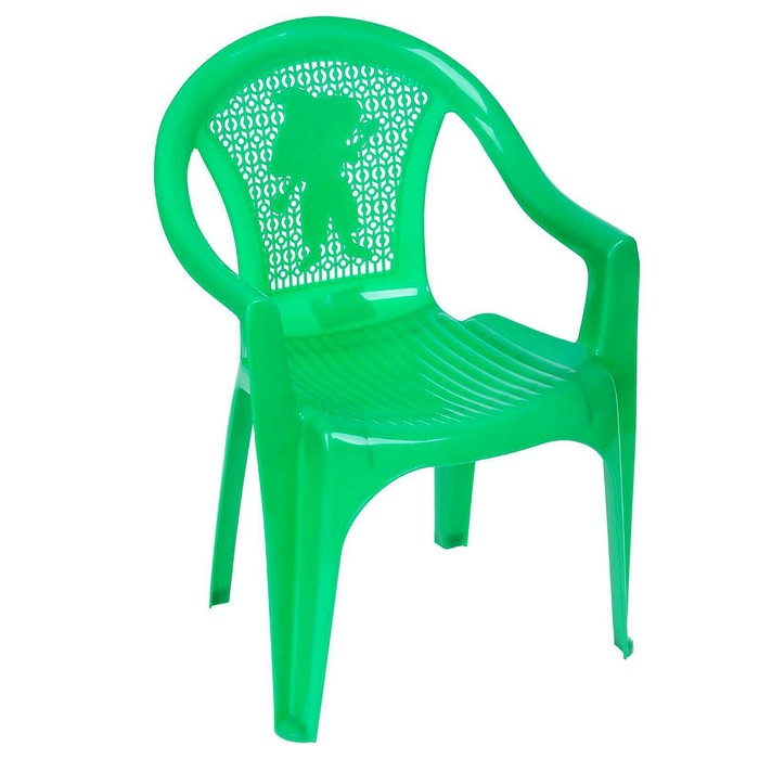 Кресло детское, 380х350х535 мм, цвет зелёный - Фото 1