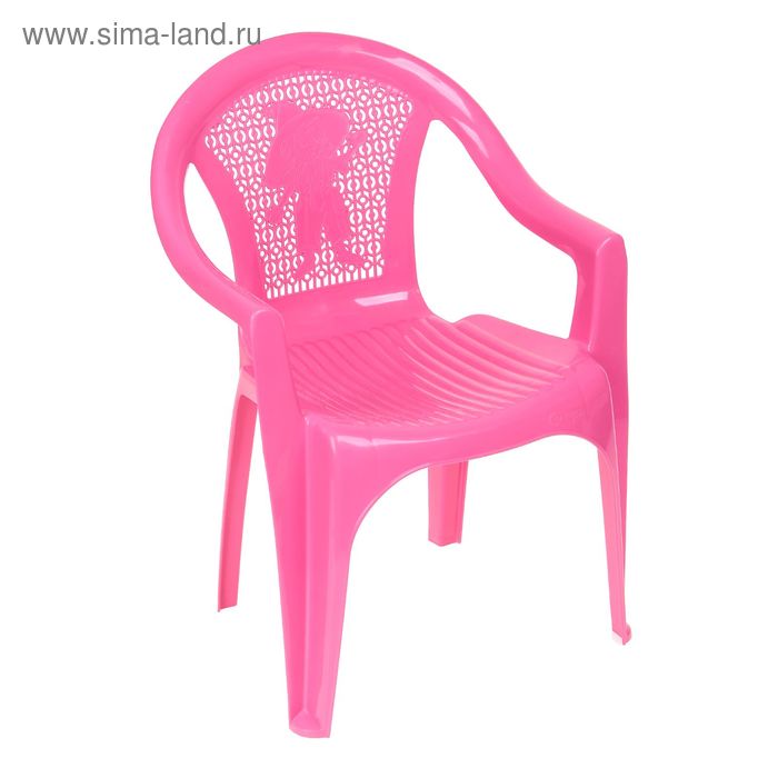 Кресло детское (38 х35 х 53,5 мм), цвет розовый - Фото 1