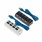 USB-разветвитель LuazON, 4 порта, USB 3.0, кабель 52 см МИКС - Фото 3