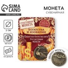Монета сувенир «Монета изобилия и достатка», d=2 см - Фото 1