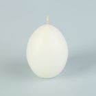 Свеча "Яйцо" малое 5,5х4,5см белое - Фото 1