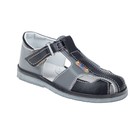 Туфли дошкольные арт. 3531, серый/черный, размер 30 - Фото 1