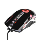 Мышь Gembird MG-530, игровая, проводная, 7 кнопок, подсветка, 3200 dpi, USB, чёрная - фото 8523112