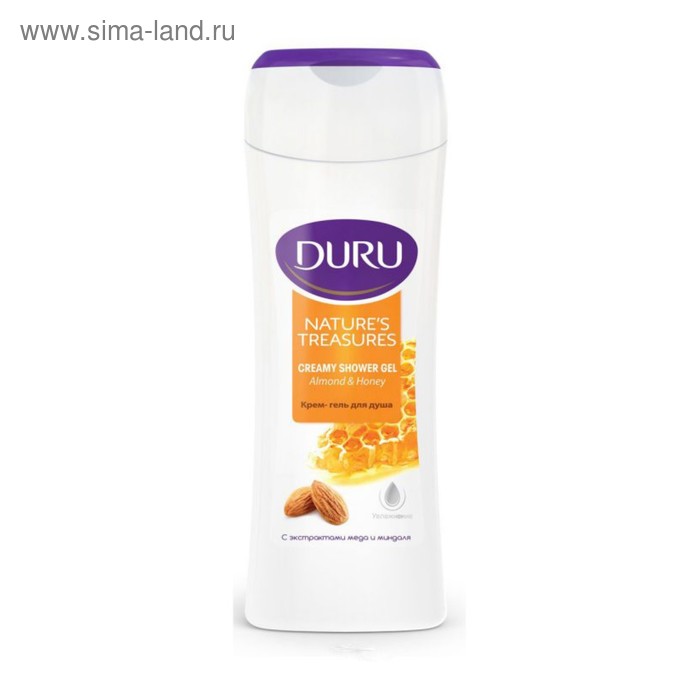 Гель для душа DURU Natur Treas, с экстрактом мёда и миндаля, 250 мл - Фото 1