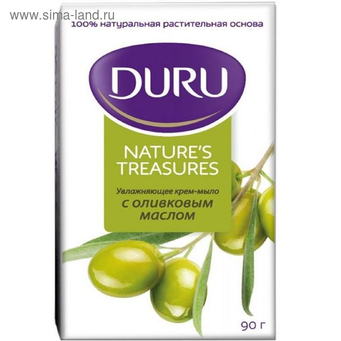Крем-мыло DURU Natural Treasures «Оливковое масло», 90 г - Фото 1