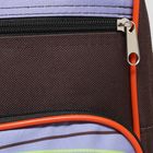 Рюкзак школьный, 2 отдела на молниях, 2 наружных кармана, цвет коричневый - Фото 4