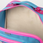 Рюкзак школьный, 2 отдела на молниях, 2 наружных кармана, цвет голубой - Фото 4