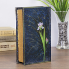 Шкатулка книга-сейф «Ирисы», тиснение, 21×13×5 см - Фото 5
