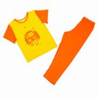 Пижама для мальчика, рост 110-116 см (32), цвет оранжевый - Фото 2