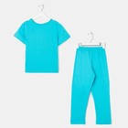 Пижама для мальчика, рост 140-146 см (40), цвет голубой - Фото 3