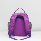 Рюкзак детский на молнии, 1 отдел, 3 наружных кармана, цвет розовый/сиреневый - Фото 3