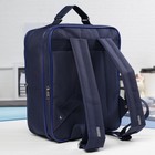 Рюкзак школьный, 2 отдела на молниях, 2 наружных кармана, цвет синий - Фото 2
