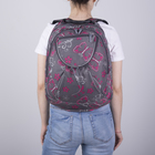 Рюкзак школьный, 2 отдела на молниях, наружный карман, цвет серый/разноцветный - Фото 2