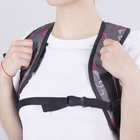 Рюкзак школьный, 2 отдела на молниях, наружный карман, цвет серый/разноцветный - Фото 4