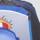 Рюкзак детский на молнии, 1 отдел, цвет серый/синий - Фото 4