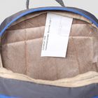Рюкзак детский на молнии, 1 отдел, цвет серый/синий - Фото 5