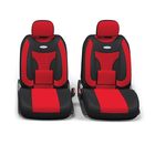 Авточехлы универcальные AUTOPROFI EXTRA COMFORT, ECO-1105 BK/RD (M), формованный велюр, набор из 11 предметов, цвет чёрный/красный - Фото 2