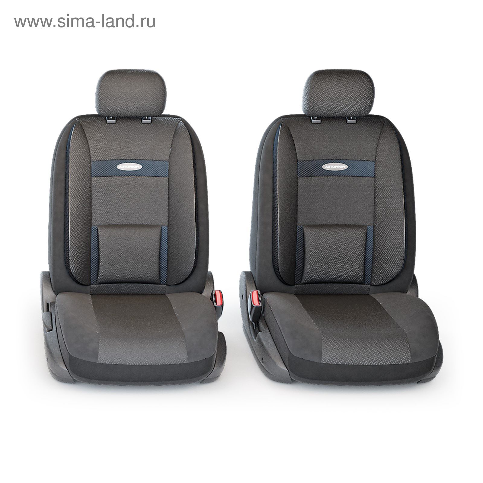 Авточехлы универcальные AUTOPROFI COMFORT, COM-1105 Attache (M), велюр,  жаккард полипропилен, набор из 11 предметов, расцветка 