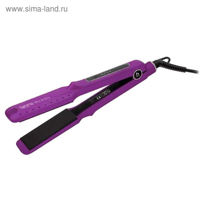 Выпрямитель Harizma h10316-07, 38 Вт, 230°С, для сухих и влажных волос, фиолетовый   20656 - Фото 1