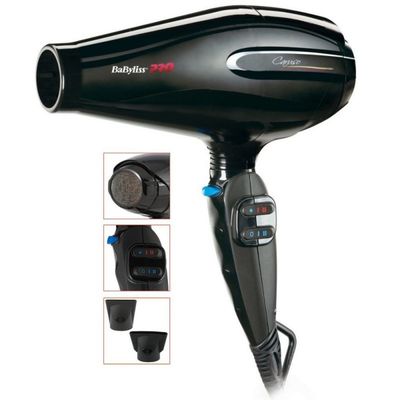 Фен BaByliss BAB6510IRE, 2400 Вт, 2 скорости, 4 температурных режима, 2 насадки