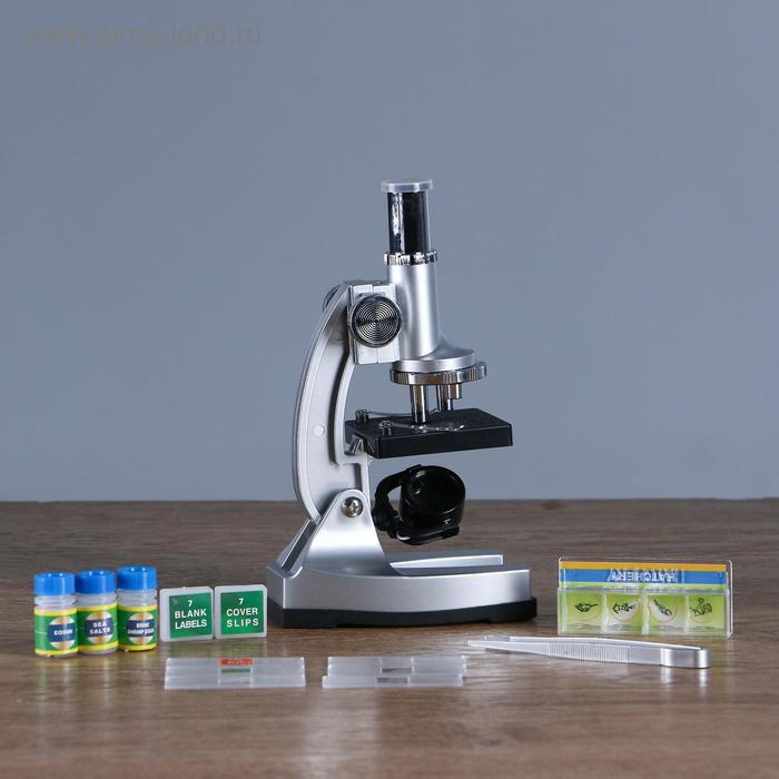 УЦЕНКА Микроскоп, кратность увеличения 750х, 200х, 100х, с подсветкой - Фото 1