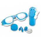 Набор для плавания, 3 предмета: очки, зажим для носа, беруши, от 7 лет, цвет МИКС - Фото 1