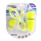 Набор для плавания, 3 предмета: очки, зажим для носа, беруши, от 7 лет, цвет МИКС - Фото 3