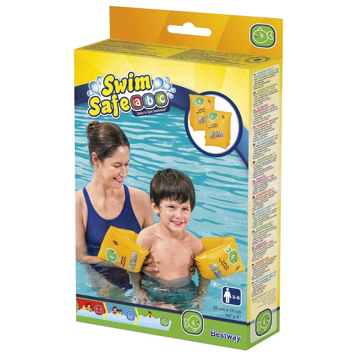 Нарукавники для плавания Swim Safe, ступень «С», 25 х 15 см, от 3-6 лет, 32033 Bestway - фото 1912051455