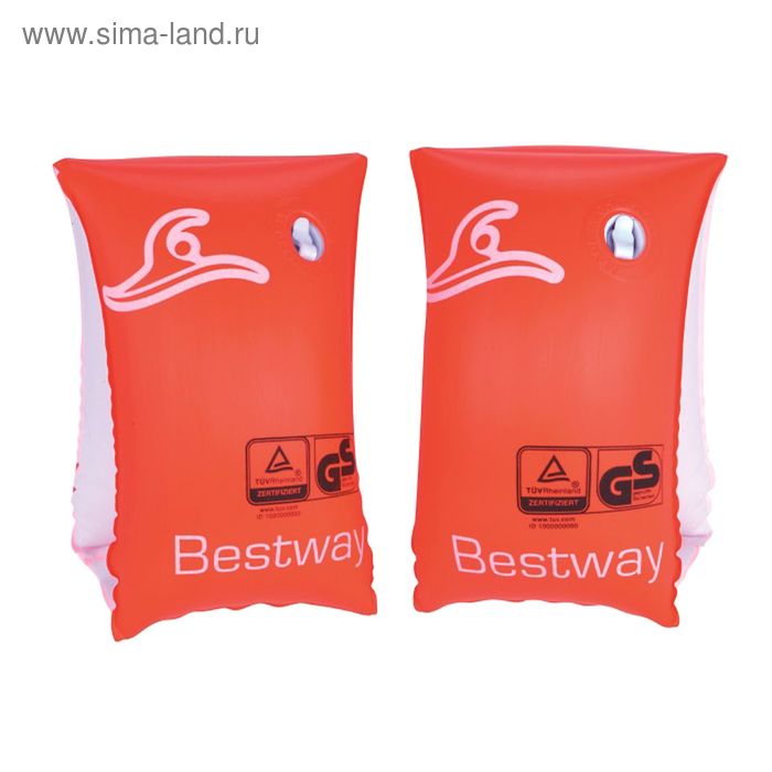 Нарукавники для плавания Safe-2-Swim, 25 х 13 см, 1-3 лет Bestway - Фото 1