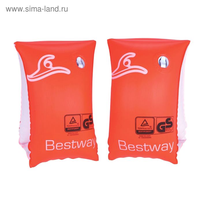 Нарукавники для плавания Safe-2-Swim, 25 х 15 см, 3-6 лет Bestway - Фото 1