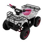 Квадроцикл детский бензиновый MOTAX ATV Х-16 Мини-Гризли, белый, электростартер и родительский пульт - Фото 1
