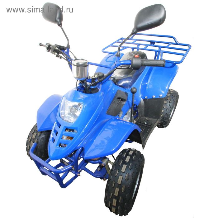 Квадроцикл подростковый бензиновый MOTAX ATV A-07 110 cc + задний ход, синий - Фото 1