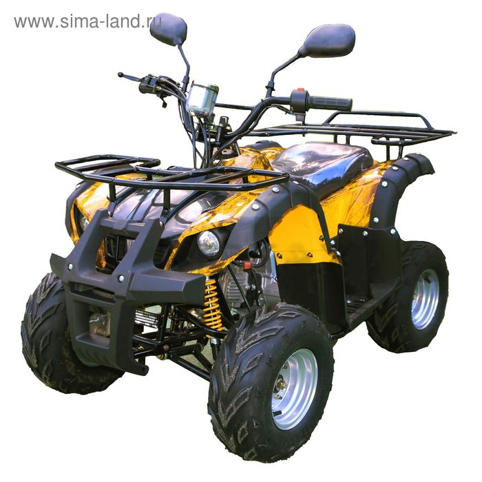 Квадроцикл подростковый бензиновый MOTAX ATV A-54 125 сс 3+1 (задний ход), жёлтый камуфляж - Фото 1