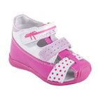 Туфли летние "Котофей" арт. 022045-21 (белый/фуксия) (р. 21) - Фото 1