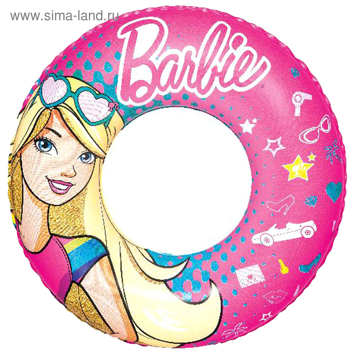 Круг для плавания Barbie, d=56 см, от 3-6 лет, 93202 Bestway - Фото 1