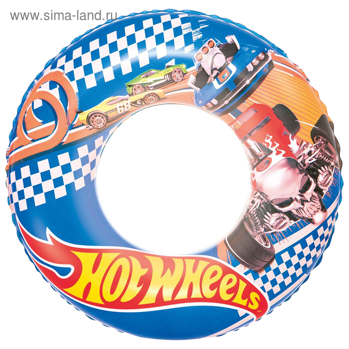 Круг для плавания Hot Wheels 56 см, от 3-6 лет (93401) - Фото 1